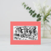 Mutter-Gans-Postkarte Postkarte (Stehend Vorderseite)