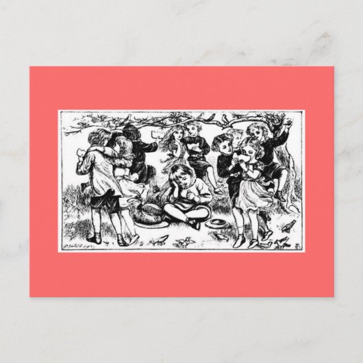 Mutter-Gans-Postkarte Postkarte (Vorderseite)