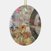 Mutter-Gans-Reim-Fabel Keramik Ornament (Rechts)
