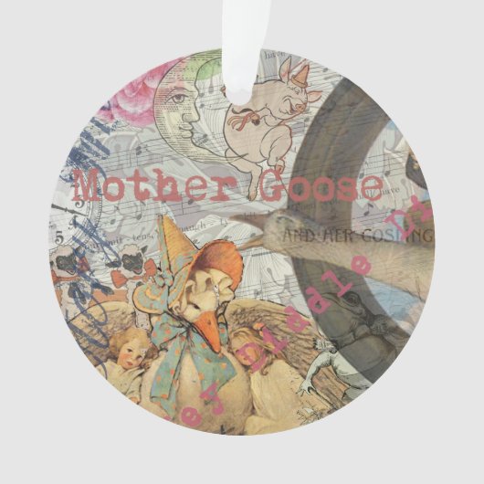 Mutter-Gans-Reim-Fairy-Tale Ornament (Vorderseite)