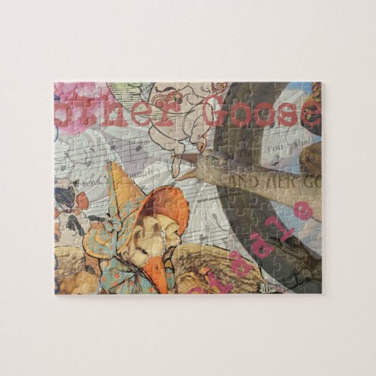 Mutter-Gans-Reim-Fairy-Tale Puzzle (Horizontal)