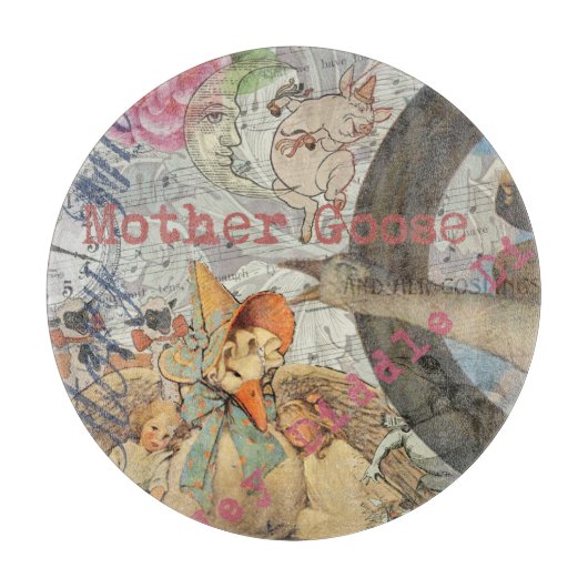Mutter-Gans-Reim-Fairy-Tale Schneidebrett (Vorderseite)