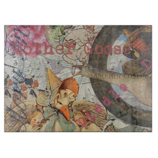 Mutter-Gans-Reim-Fairy-Tale Schneidebrett (Vorderseite)