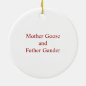 Mutter Gans-u. Vater-Blick Keramikornament (Hinten)