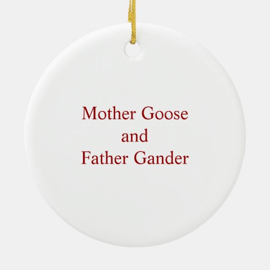 Mutter Gans-u. Vater-Blick Keramikornament (Hinten)