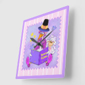 Mutter Gans-Uhr Quadratische Wanduhr (Winkel)