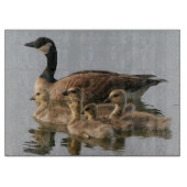 Mutter Gans und ihre Gänschen Schneidebrett (Vorderseite)