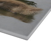 Mutter Gans und ihre Gänschen Schneidebrett (Ecke)