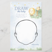 Mutter Gans Zeichnete das Baby Shower Game Flyer (Vorne)