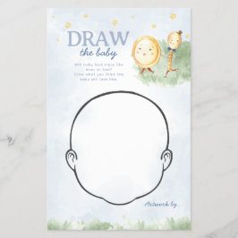 Mutter Gans Zeichnete das Baby Shower Game Flyer