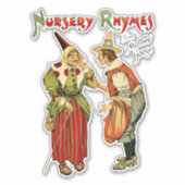 Mutter Gänse Altes Kinderzimmer Rhymes Art Aufkleber (Vorderseite)