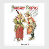 Mutter Gänse Altes Kinderzimmer Rhymes Art Aufkleber (Blatt)