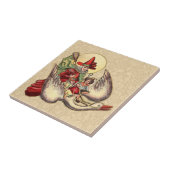 Mutter Gänse Kinderantike Illustration Fliese (Seite)