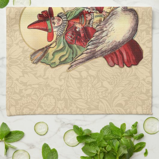 Mutter Gänse Kinderantike Illustration Handtuch (Gefaltet)