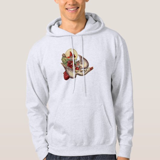 Mutter Gänse Kinderantike Illustration Hoodie (Vorderseite)