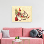 Mutter Gänse Kinderantike Illustration Leinwanddruck (Insitu (Wohnzimmer))