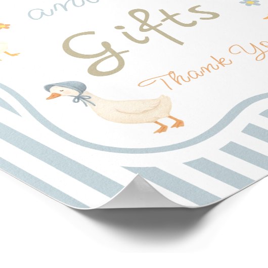 Mutter Gänse Kinderdusche Bücher und Geschenke Poster (Ecke)