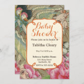 Mutter Gänse Kinderzimmer Rhyme Fairy Tale Einladung (Vorne/Hinten)