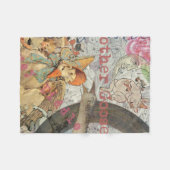 Mutter Gänse Kinderzimmer Rhyme Fairy Tale Fleecedecke (Vorderseite (Horizontal))