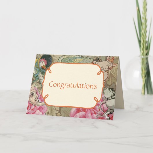 Mutter Gänse Kinderzimmer Rhyme Fairy Tale Karte (Vorderseite)