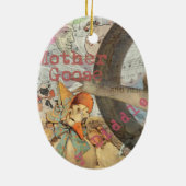 Mutter Gänse Kinderzimmer Rhyme Fairy Tale Keramik Ornament (Hinten)