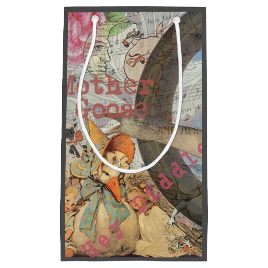 Mutter Gänse Kinderzimmer Rhyme Fairy Tale Kleine Geschenktüte (Vorderseite)
