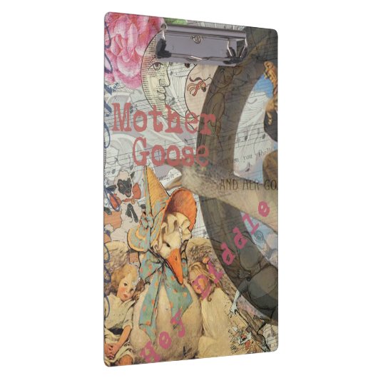 Mutter Gänse Kinderzimmer Rhyme Fairy Tale Klemmbrett (Rechts)