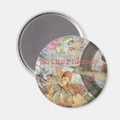 Mutter Gänse Kinderzimmer Rhyme Fairy Tale Magnet (Vorderseite/Rückseite)