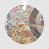 Mutter Gänse Kinderzimmer Rhyme Fairy Tale Ornament (Rückseite)