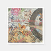 Mutter Gänse Kinderzimmer Rhyme Fairy Tale Serviette (Vorderseite)