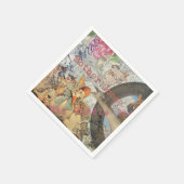 Mutter Gänse Kinderzimmer Rhyme Fairy Tale Serviette (Ecke)