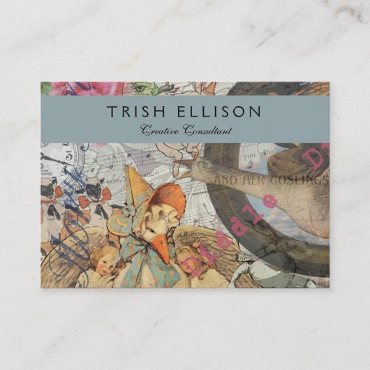 Mutter Gänse Kinderzimmer Rhyme Fairy Tale Visitenkarte (Vorderseite)