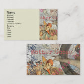 Mutter Gänse Kinderzimmer Rhyme Fairy Tale Visitenkarte (Vorne/Hinten)