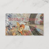 Mutter Gänse Kinderzimmer Rhyme Fairy Tale Visitenkarte (Rückseite)