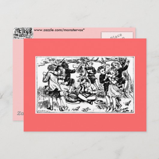 Mutter Gänse Postkarte (Vorne/Hinten)