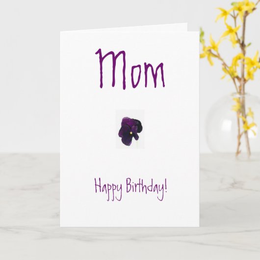 Mutter Geburtstagskarte Karte (Gelbe Blume)