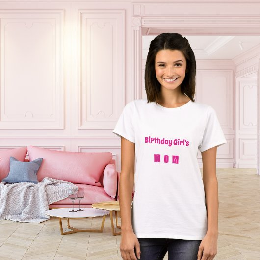Mutter Geburtstagsmädchen heiß rosa T-Shirt