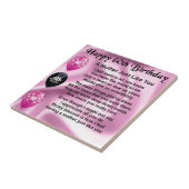 Mutter-Gedicht - 60. Geburtstag Fliese (Seite)