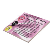 Mutter-Gedicht - 65. Geburtstag Fliese (Seite)