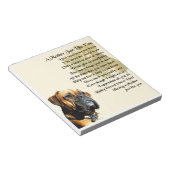Mutter Gedicht - Boxer Dog Design Notizblock (angewinkelt)