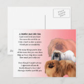 Mutter Gedicht - Pekingese Postkarte (Vorne/Hinten)