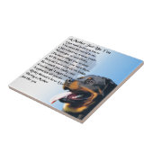 Mutter-Gedicht - Rottweiler Entwurf Fliese (Seite)