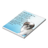 Mutter Gedicht - Shih Tzu Design Notizblock (Rotiert)