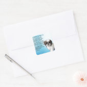 Mutter Gedicht - Shih Tzu Design Quadratischer Aufkleber (Umschlag)