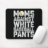 Mütter gegen weiße Baseballhosen Muttertag Mousepad (Mit Mouse)