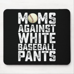 Mütter gegen weiße Baseballhosen Muttertag Mousepad