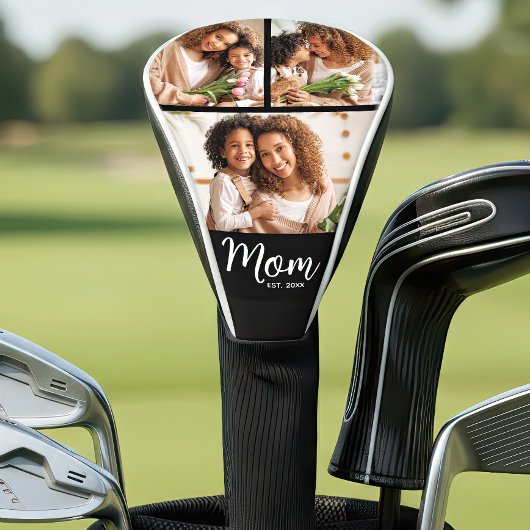 Mutter Gegründetes Datum Fett Schrift Modern 3 Fot Golf Headcover