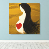 Mutter, gepackte Leinwand (Insitu (Holzboden))