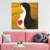 Mutter, gepackte Leinwand (Insitu (Wohnzimmer))