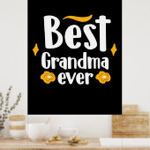 Mutter Geschenk Beste Oma je Poster (Küche)